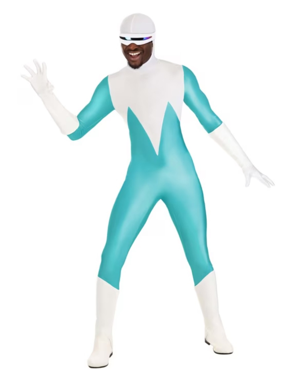 The Incredibles Frozone Spandex Unisex Halloween Costume Men’s Size Small